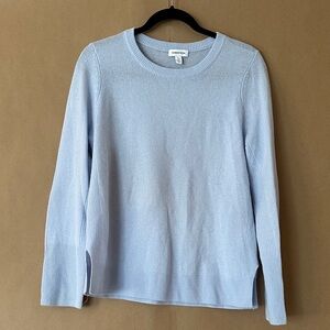 Nordstrom Light Blue 100% Cashmere Crew Neck Sweater